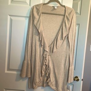 White House Black Market cream cardigan